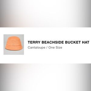 Alo Terry Beachside Bucket Hat - Cantaloupe - sold out everywhere!!